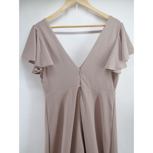 Birdy‎ Grey BRAND NEW Women Hannah Empire Crepe Dress Taupe XL - Picture 9 of 11